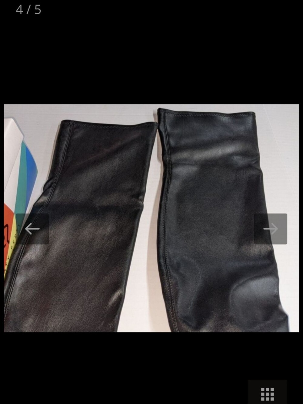 Katy Perry Collections Black Pointed-Toe Knee Boots with Kitten Heel - Picture 3 of 4